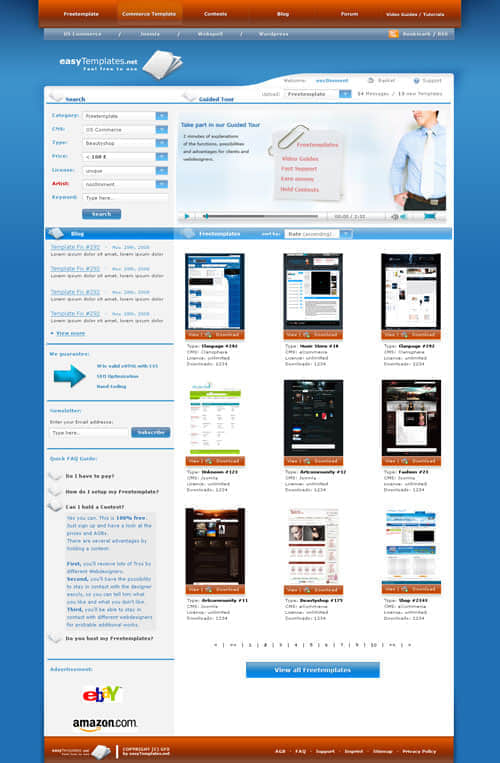 藍色主調 61個網站設計實例與設計要點解析
